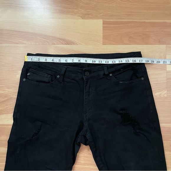 KanCan Black Distressed Brianna Mid Rise Ankle Skinny Jeans Size 30 - Picture 6 of 16